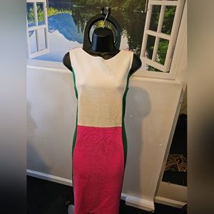 Boden Color Block Dress - Size 8